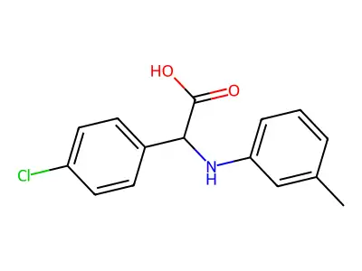 (4-Chloro-phenyl)-m-tolylamino-acetic acid structure