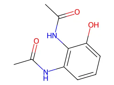 2,3-Diacetamidophenol structure