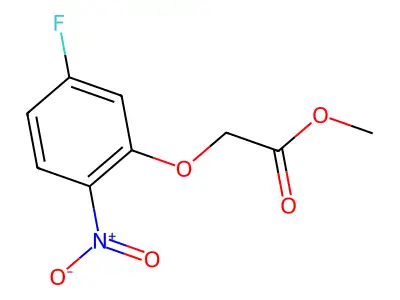Methyl 2-(5-fluoro-2-nitrophenoxy)acetate structure