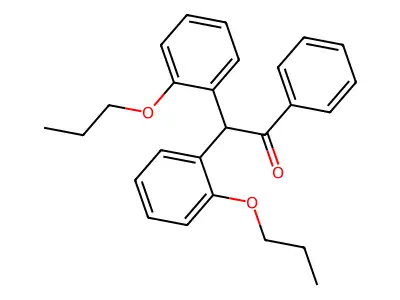 Ethanone, 2,2-bis(2-propoxyphenyl)-1-phenyl- structure