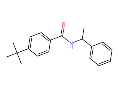 4-Tert-butyl-N-(1-phenylethyl)benzamide structure