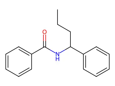 Benzamide, N-(1-phenylbutyl)- structure
