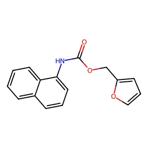 Furfuryl N-(1-naphthyl)carbamate structure