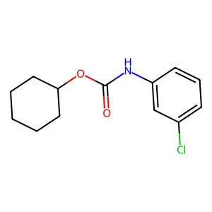 Cyclohexyl 3'-chlorocarbanilate structure