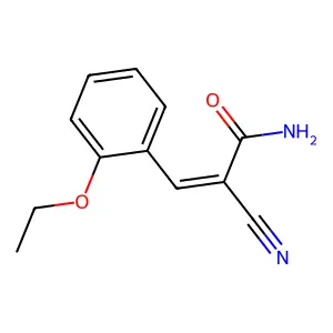 2-Cyano-3-(2-ethoxyphenyl)acrylamide structure