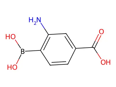 3-Amino-4-boronobenzoic acid structure