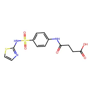 Succinylsulfathiazole structure