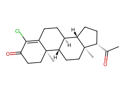 4-氯孕酮 structure
