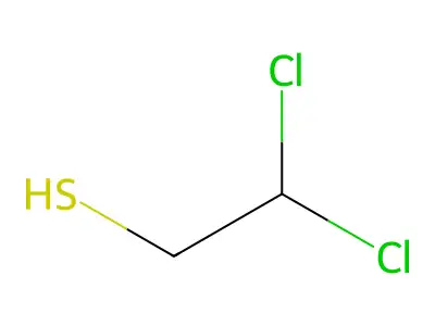 2,2-Dichloroethane-1-thiol structure