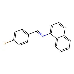 (4-Bromo-benzylidene)-naphthalen-1-YL-amine structure