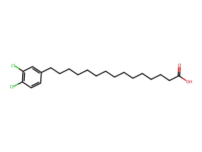 15-(3,4-dichlorophenyl)pentadecanoic Acid structure