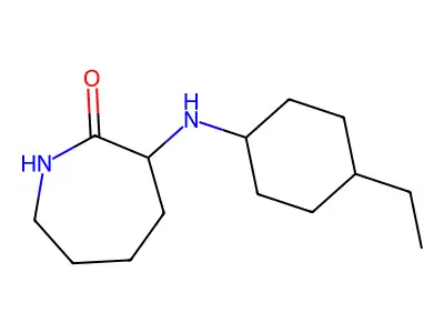 3-((4-Ethylcyclohexyl)amino)azepan-2-one structure