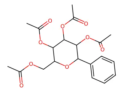 (3,4,5-Triacetyloxy-6-phenyloxan-2-yl)methyl acetate structure