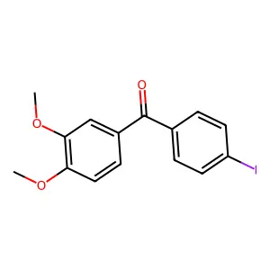 3,4-Dimethoxy-4'-iodobenzophenone structure
