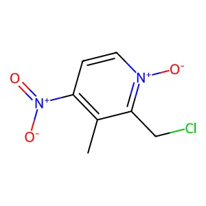 2-(Chloromethyl)-3-methyl-4-nitropyridine 1-oxide structure