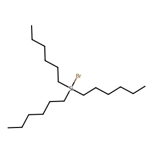 Bromotrihexylsilane structure