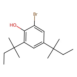 6-Bromo-2,4-di-t-amyl phenol structure