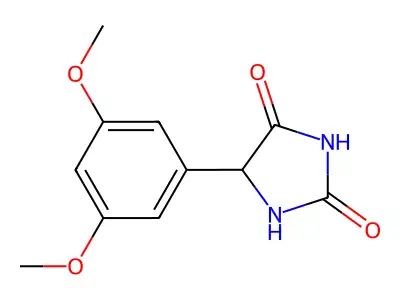 5-(3,5-Dimethoxyphenyl)-2,4-imidazolidinedione structure