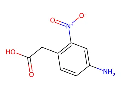 2-(4-Amino-2-nitrophenyl)acetic acid structure