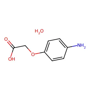 2-(4-Aminophenoxy)acetic acid hydrate structure