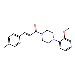 (E)-1-[4-(2-methoxyphenyl)piperazin-1-yl]-3-(4-methylphenyl)prop-2-en-1-one structure