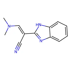 2-(1H-benzimidazol-2-yl)-3-(dimethylamino)prop-2-enenitrile structure