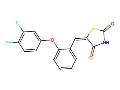 5-[[2-(3,4-Difluorophenoxy)phenyl]methylidene]-1,3-thiazolidine-2,4-dione structure