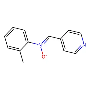 N-(2-methylphenyl)-1-pyridin-4-ylmethanimine oxide structure