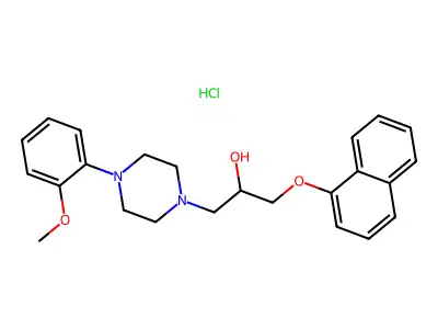 NAFTOPIDIL HYDROCHLORIDE structure