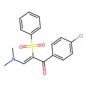 1-(4-Chlorophenyl)-3-(dimethylamino)-2-(phenylsulfonyl)-2-propen-1-one structure