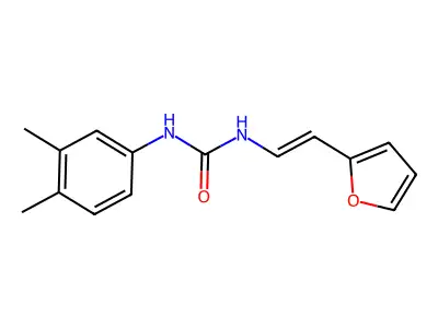 1-(3,4-Dimethylphenyl)-3-[2-(furan-2-yl)ethenyl]urea structure