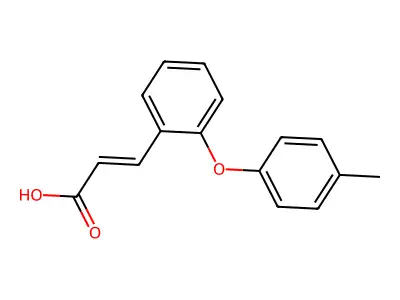 3-[2-(4-Methylphenoxy)phenyl]acrylic acid structure