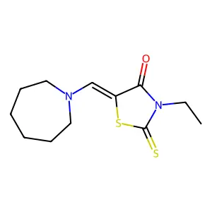 5-(1-Azepanylmethylidene)-3-ethyl-2-thioxo-1,3-thiazolidin-4-one structure