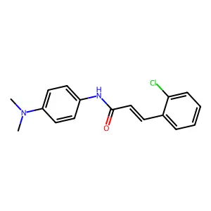 3-(2-chlorophenyl)-N-[4-(dimethylamino)phenyl]acrylamide structure
