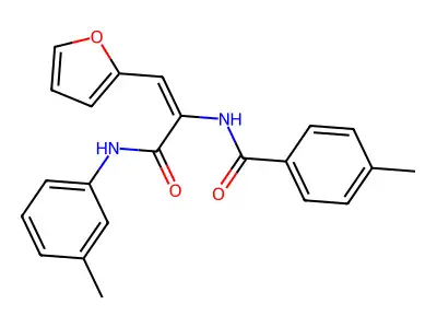 N-(2-Furan-2-yl-1-m-tolylcarbamoyl-vinyl)-4-methyl-benzamide structure