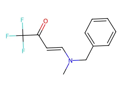 4-[Benzyl(methyl)amino]-1,1,1-trifluorobut-3-en-2-one structure