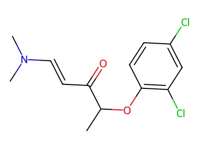 4-(2,4-Dichlorophenoxy)-1-(dimethylamino)pent-1-en-3-one structure