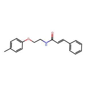 N-[2-(4-methylphenoxy)ethyl]-3-phenylacrylamide structure
