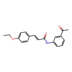 N-(3-acetylphenyl)-3-(4-ethoxyphenyl)acrylamide structure