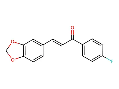 3-Benzo[1,3]dioxol-5-YL-1-(4-fluorophenyl)prop-2-EN-1-one structure