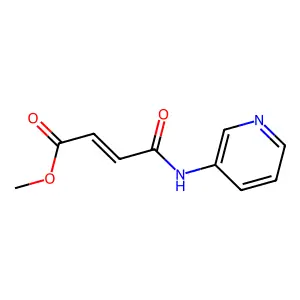 Methyl 4-oxo-4-(3-pyridinylamino)-2-butenoate structure