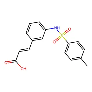 3-(3-{[(4-Methylphenyl)sulfonyl]amino}phenyl)acrylic acid structure