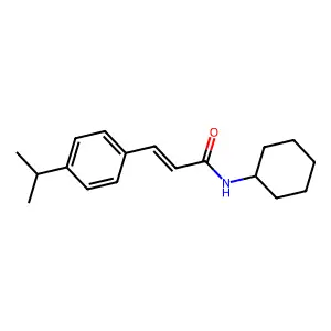 N-环己基-3-(4-异丙基苯基)丙烯酰胺 structure
