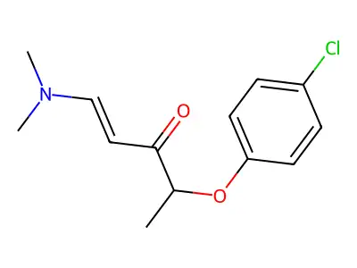 4-(4-Chlorophenoxy)-1-(dimethylamino)pent-1-en-3-one structure