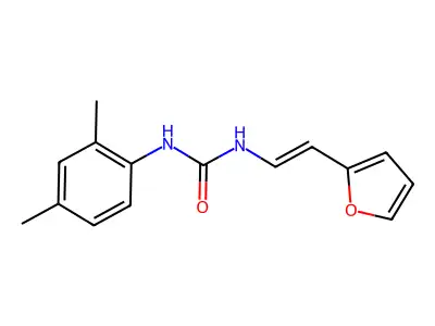 1-(2,4-Dimethylphenyl)-3-[2-(furan-2-yl)ethenyl]urea structure