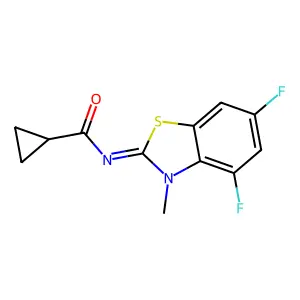 (Z)-N-(4,6-difluoro-3-methylbenzo[d]thiazol-2(3H)-ylidene)cyclopropanecarboxamide structure