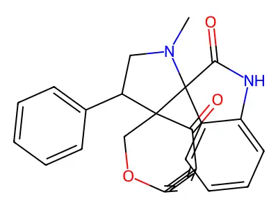 chroman-4'-one-3'-spiro-3-N-methyl-4-phenyl-pyrrolidine-2-spiro-3