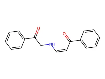 3-(Phenacylamino)-1-phenylprop-2-en-1-one structure