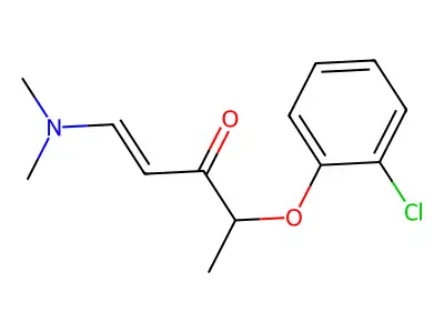4-(2-Chlorophenoxy)-1-(dimethylamino)pent-1-en-3-one structure