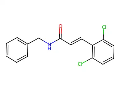 N-benzyl-3-(2,6-dichlorophenyl)acrylamide structure